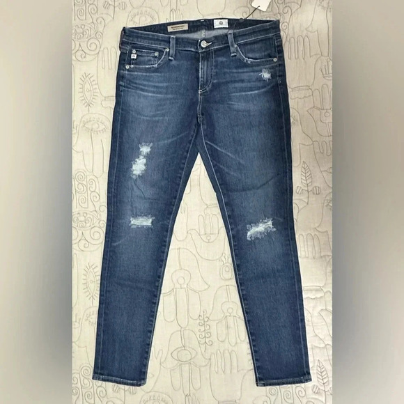 NWT AG Adriano Goldschied 30 The Legging Ankle Super Skinny Ankle Distressed - Picture 1 of 7